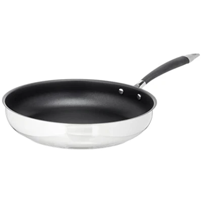 Image of Amazon Basics 11&quot; Frying Pan, 28cm, Black