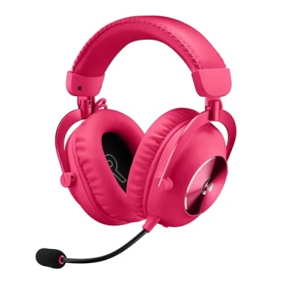 Image of Logitech G PRO X 2 LIGHTSPEED Wireless Gaming Headset, Detachable Boom Mic, 50mm Graphene Drivers, DTS: Headphone 2.0—7.1 Surround, Bluetooth/USB/3.5mm Aux, for PC, PS5, PS4, Nintendo Switch White