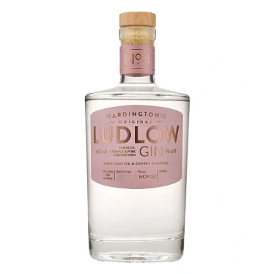 Image of Ludlow Gin No.4 Hibiscus, Orange and Pink Peppercorn Gin, 42% ABV; 70cl…
