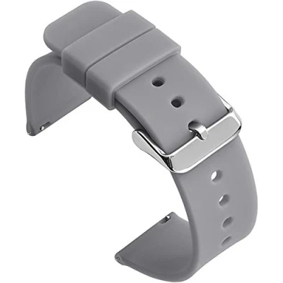Image of Shieranlee Silicone Quick Release Replacement 12MM 14MM 16MM 18MM 19MM 20MM 21mm 22MM 24MM Watchband Watch Strap