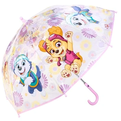 Image of Paw Patrol Girl Dome Umbrella for Kids Childrens Boys Girls Brolly with Safety Opening