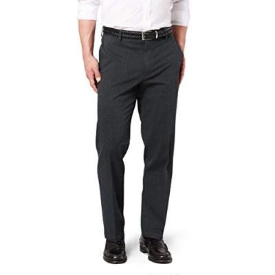 Image of Dockers Men&#039;s Classic Fit Signature Khaki 2.0 Pants Casual, Charcoal Heather, 40W x 29L