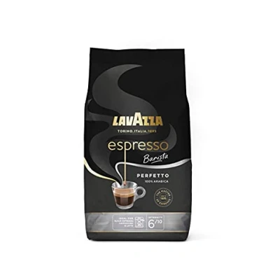 Image of Lavazza Barista Perfetto, Arabica and Robusta Drum Roast Coffee Beans, Pack of 1kg