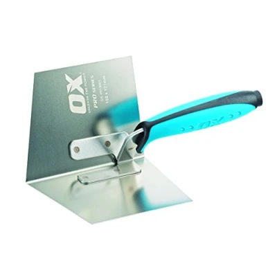 Image of OX Pro Dry Wall Internal Corner Trowel 102 X 127mm, Blue