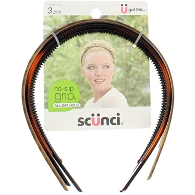 Image of Scunci No Slip Grip Skinny Head Bands, 3 pk by