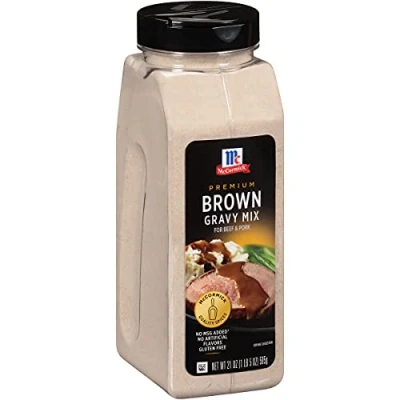 Image of McCormick Premium Brown Gravy Mix For Beef &amp; Pork 595g Catering Size Tub