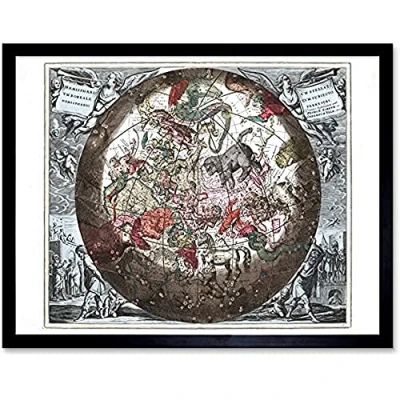 Image of Map Keller 1708 Halbkugel Star Constellations World ungerahmt Wandbild Kunstdruck Poster Home Decor Premium