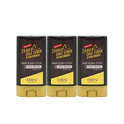 Image of EBIN NEW YORK 24 Hour Colored Sleek Stick_Dark Brown 3pack