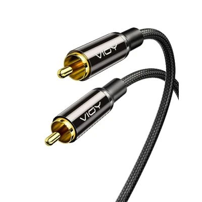 Image of VIOY Digital Coaxial Audio Cable [3M], RCA Male to [Dolby Hi Fi] Lead Stereo S/PDIF Phono for Video, AV Receiver, Amplifier, Speaker Soundbar, Home Theater