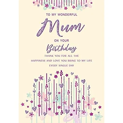 Image of Regal Publishing Modern Birthday Card Mum 9 x 6 inches