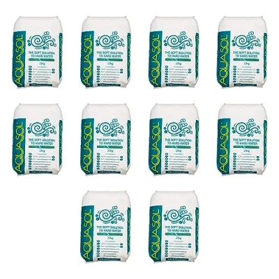 Image of 10 x 25 Kg Bags of Water Softener Tablet Salt by AQUASOL