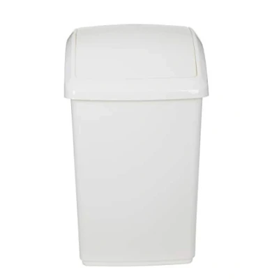 Image of Whitefurze KITCHEN LARGE 50 LITRE PLASTIC SWING TOP BIN MADE IN UK NEW (CREAM) by