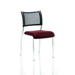Image of Brunswick No Arm Bespoke Colour Seat Chrome Frame Ginseng Chilli
