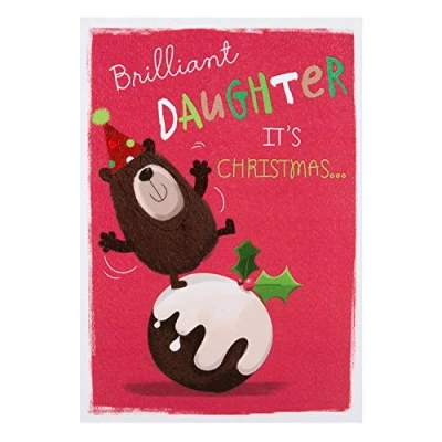 Image of Hallmark Daughter Christmas Card &#039;Yay&#039; Medium