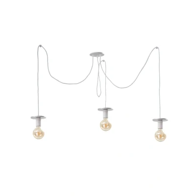 Image of Saturn Cluster Pendant Ceiling Light Silver, 3x E27