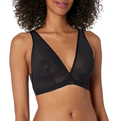Image of Freya Women&#039;s Snapshot Wireless Bralette Bra, Noir, L