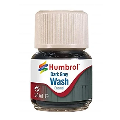 Image of Humbrol AV0204 28ml Enamel Wash (Dark Grey)