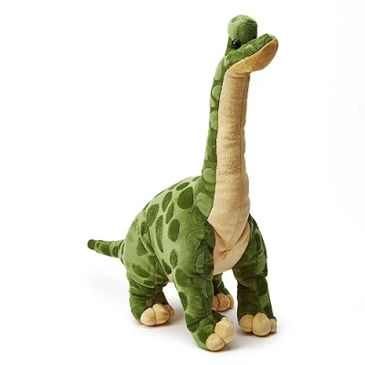 Image of Zappi Co Children&#039;s 100% Recycled Realistic Lifelike Large Plush Toy Soft &amp; Cuddly Stuffed Animal for Boys and Kids (45cm Height) (Brachiosaurus)