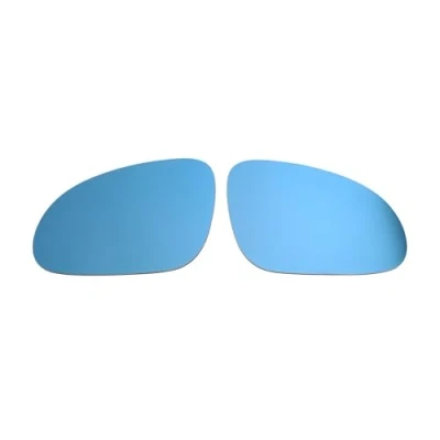 Image of Fit For BMW E81 E87 E90 E91 RH+LH Mirror Glass Blue Heated Aspheric Blind Spot