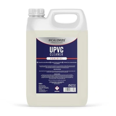 Image of McKLords Commercial uPVC Cleaner for Hard Plastic, Doors, Gutters and Window Frames, 2.5 Litre, Clear
