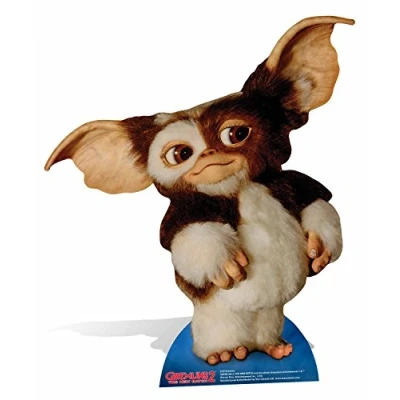 Image of Star Cutouts Ltd SC978 Gizmo Cute Gremlin Life Size Cardboard Cut, Multi Colour, 75 x 64 cm