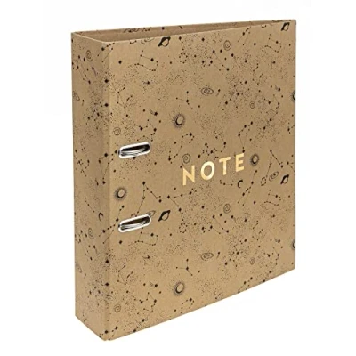 Image of Interdruk Lever Arch File A4 75 mm Natural Brown Kraft Galaxy