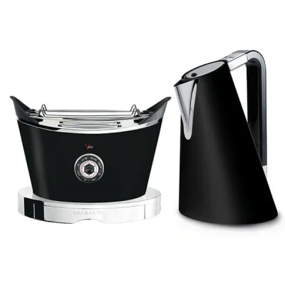 Image of Bugatti Vera Easy Kettle and Volo Toaster Set Black