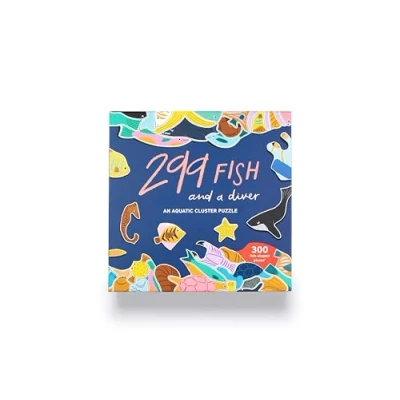 Image of 299 Fish and a Diver Puzzle: An Aquatic Cluster 300 Pieces