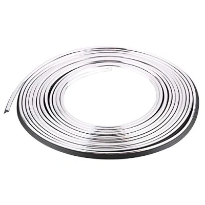 Image of car interior trim Strip Exterior Moulding Decorative Line Flexible Decoration strips 5M(Silver) decorations