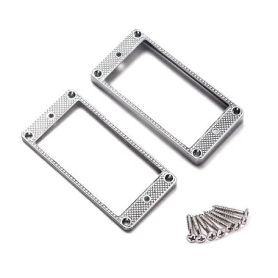 Image of Alnicov 2pcs Curved Ring Humbucker Pickup Bottom Frame for LP Guitar