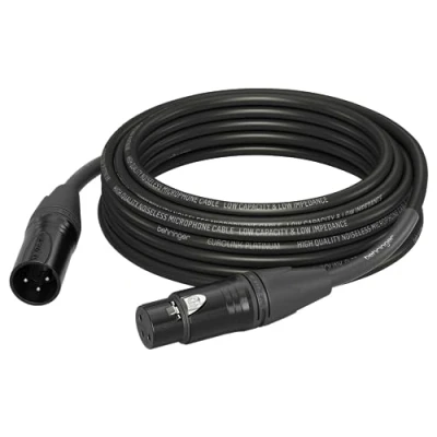 Image of Behringer Microphone Cable Black Neutrik XLR Male to Female 10 m / 32.8 ft Platinum Performance PMC 1000