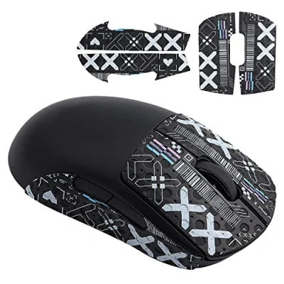 Image of Hyekic Mouse Anti Slip Grip Tape fit for Logitech G PRO X Superlight Wireless Gaming Skin, Sweat Resistant, Easy to Apply, Self Adhesive Design, Professional Mice Upgrade Kit