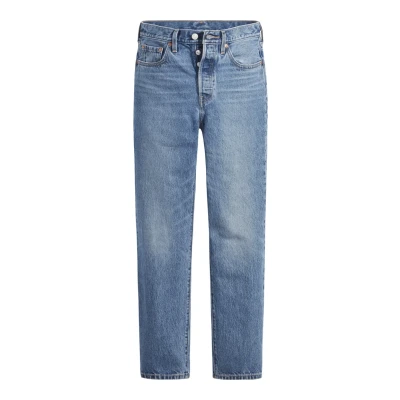 Image of Levi&#039;s Women&#039;s 501 Crop Jeans, Medium Indigo Worn in, 24W / 26L