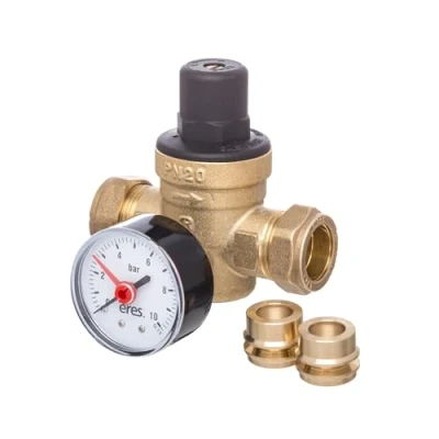 Image of PRESSURE REDUCING VALVE WITH GAUGE 15 &amp; 22MM ER PRV1522