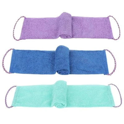Image of 3 Pieces African Net Sponge Bath, Shower Body Back Scrubber, Cleaning for Men Women