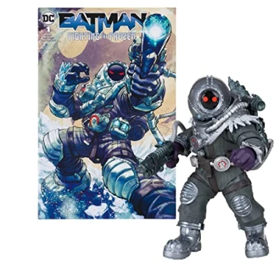 Image of McFarlane Toys, DC Multiverse Page Punchers Mr.Freeze 7inch Action Figure, Collectable Comic Posed Statue with Batman Book Ages 12+