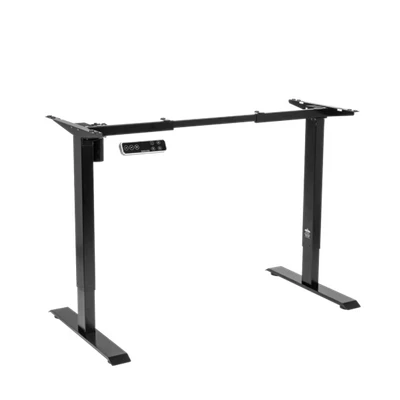 Image of Dellonda Black Electric Adjustable Desk Frame Digital 70kg Capacity DH18