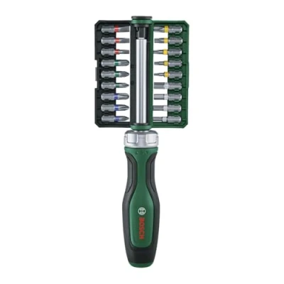 Image of Bosch Bit Ratchet Screwdriver Set 19 Piece