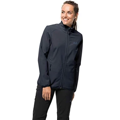 Image of Jack Wolfskin Women Northern Pass Softshell Jacket Midnight Blue, X Small