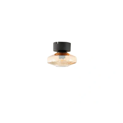 Image of Lindby ceiling light Sylphie, Ø 20 cm, glass, amber