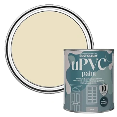 Image of Rust Oleum Beige uPVC Door and Window Paint In Satin Finish Featherstone 750ml
