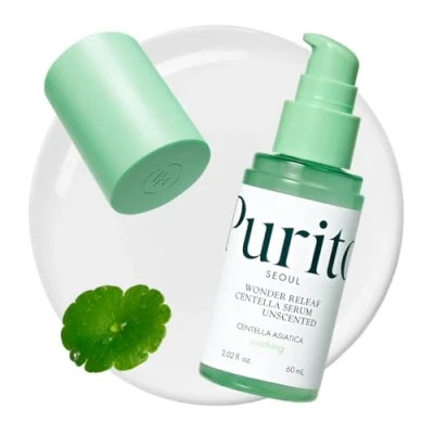 Image of PURITO Centella Unscented Serum, Korean Centella, for All Skin Types, Ampoule, Soothing, Calming, Facial Serum face, Vegan &amp; Cruelty Free, Care, 60ml 2fl.oz
