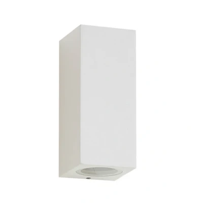 Image of Lucande outdoor wall light Xava, up/down, white, 2 bulb, GU10