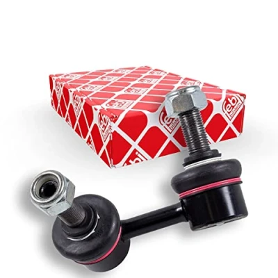 Image of 54668EA010, 54668EB30A Anti roll bar link FEBI BILSTEIN 34120 Front Axle Left 65mm M12 x 1,25 BMTS Turbo NEW with nuts Steel black