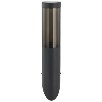 Image of Lindby outdoor wall light Statius, black, iron, 40 cm