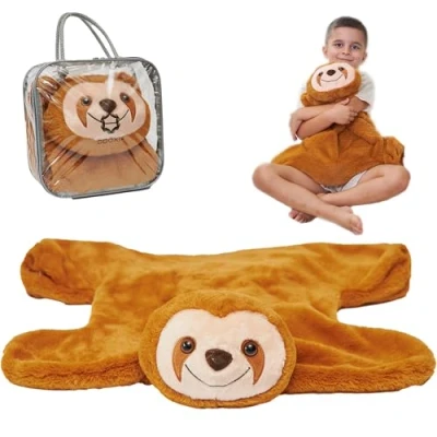 Image of Weighted Lap Pad for Kids Calming &amp; Comforting Animal Sloth Buddy Sensory Animals Needs Carrying Bag Included 5 Lbs