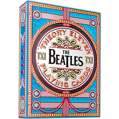 Image of The Beatles Playing Cards, Blue