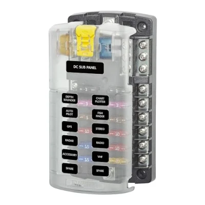 Image of Blue Sea Systems 5026 St Blade Fuse Block With Cover