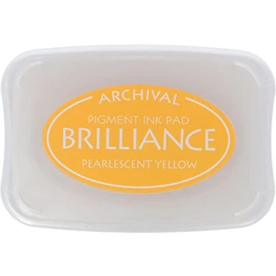 Image of Tsukineko BIP30 Brilliance Ink Pad, Pearlescent Yellow