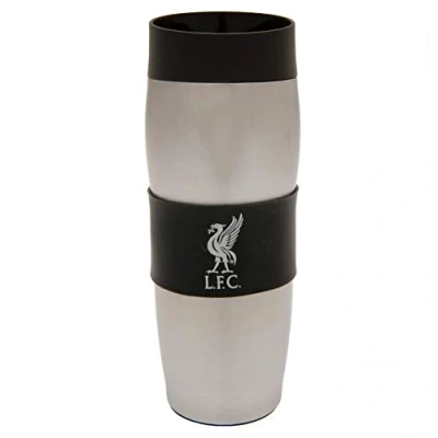 Image of Liverpool FC Thermal Mug (One Size) (Gray/Black)